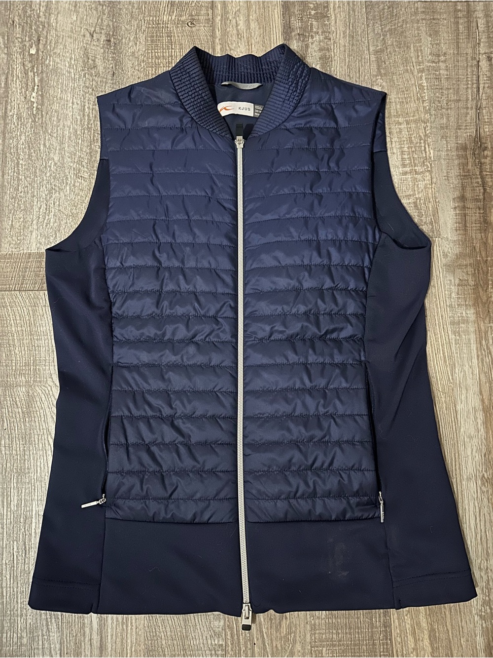 Kjus Women’s Navy Quilted Sleeveless Vest